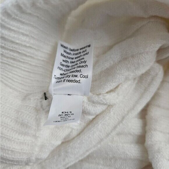 Lauren Lane X Sonoma Goods For Life Ribbed Midi Skirt M White - Picture 4 of 5